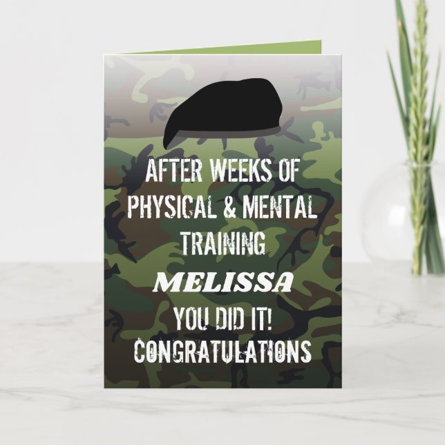 Cartão Camo Personalizado Feminino Ou Masculino Que Sai D (Frente)