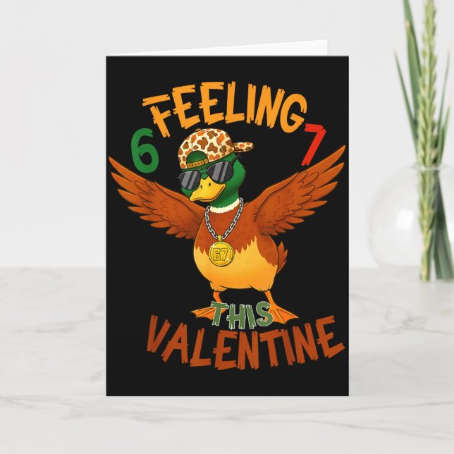 Cartão Camo Six Seven Bruh Valentine 67 Duck Hunting 6 7  (Frente)