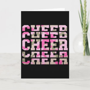 Cartão Camo Tie Dye Cheerleading Para Esquadrão de Cheerl