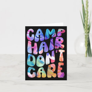 Cartão Camp Hair Não Se Importa Com Camisa De Verão Para
