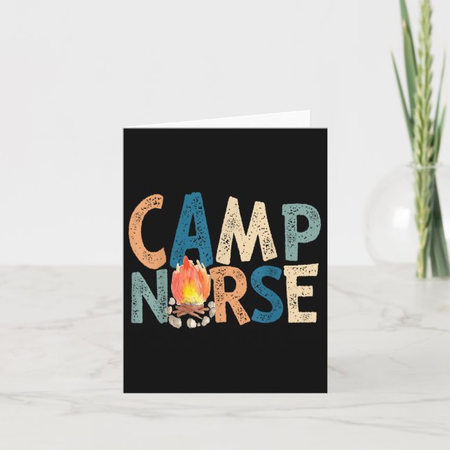 Cartão Camp Nurse Retro (Frente)