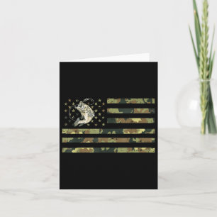 Cartão Campanha de pesca Norte-Americana Bandeira B Pesca
