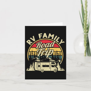Cartão Campanha De Viagem Da Família Rv