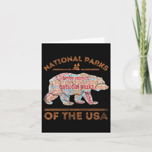 Cartão Campanha de Viagem do Urso Nacional no Exterior