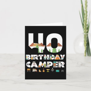 Cartão Campanha do aniversário de 40 anos de Campanha Cam