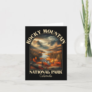 Cartão Campanha do outono do Parque Nacional das Montanha