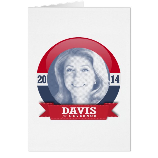 CARTÃO CAMPANHA WENDY DAVIS (Frente)