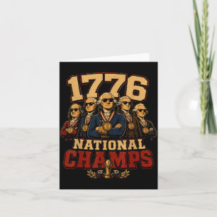 Cartão Campeões Nacionais de 1776 Pais Fundadores 250