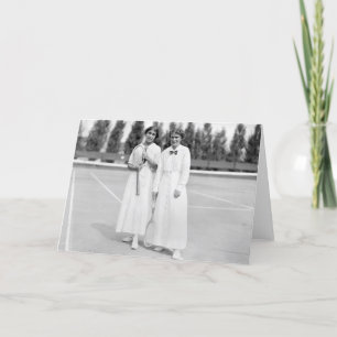 Cartão Campeões Tênis femininos, 1913