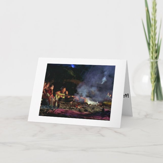 CARTÃO CAMPFIRE=CANTAR ANIVERSÁRIO FELIZ ATRAVÉS DOS MILH (Frente)