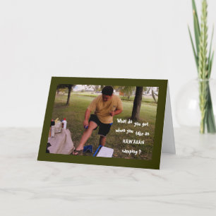 Cartão Camping, Aniversário