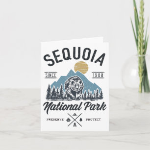 Cartão Camping de caminhada da Novelty Park da Sequoia