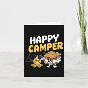 Cartão Camping do Márshmallow da Campa Smores Kawaii Smor