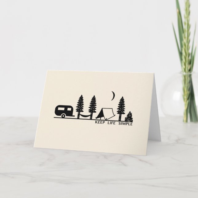 Cartão Camping Greeting Card (Frente)