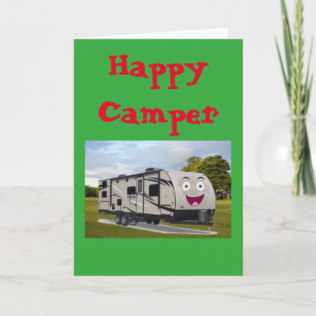 Cartão Camping  Happy Retirement in ithe RV by Funnycoomb (Frente)