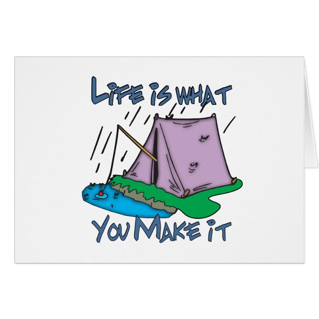 Cartão Camping Life (Frente Horizontal)