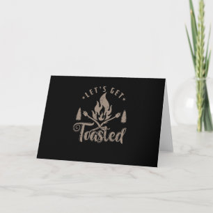 Cartão Camping Marshmallow "Let`s get Toasted"