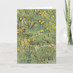 Cartão Campo Amarelo de Van Gogh - Arte Floral Clássica