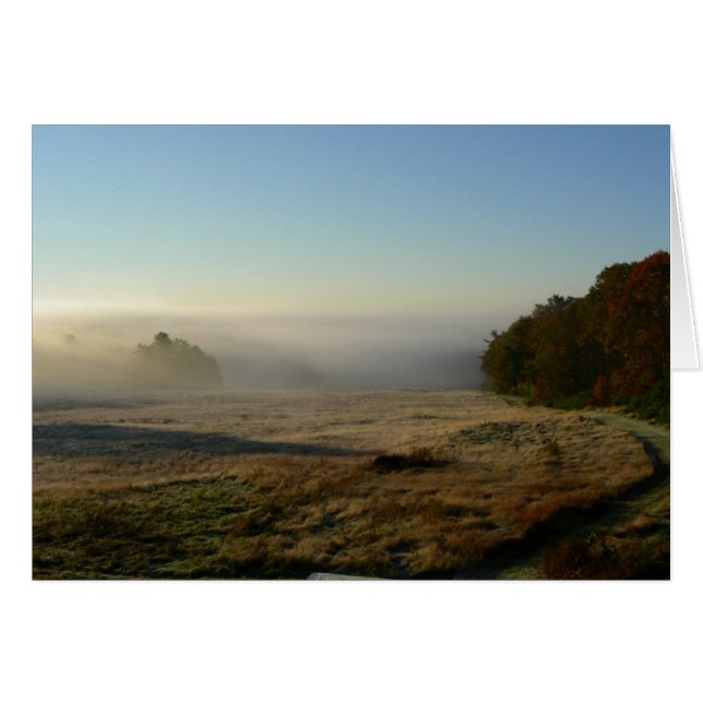 Cartão campo da manhã (Frente horizontal)