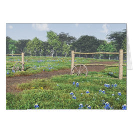 Cartão Campo das redes Bluebonnets