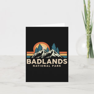 Cartão Campo de caminhada de Souvenir em Badlands Nationa