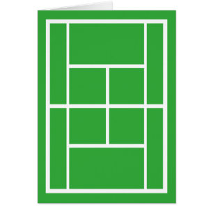 Cartão Campo de ténis