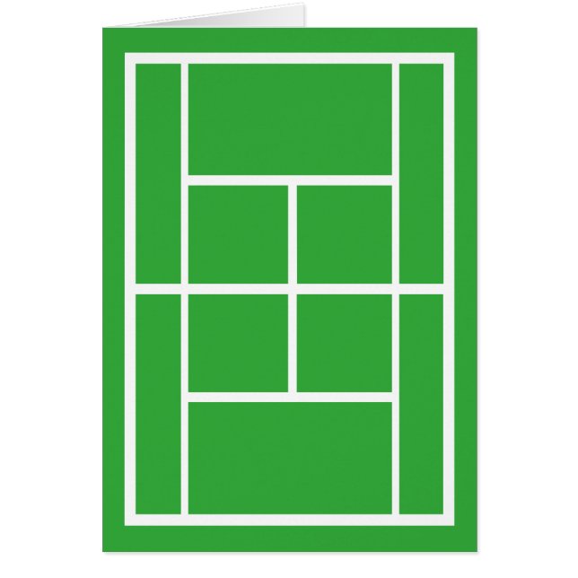 Cartão Campo de ténis (Frente)