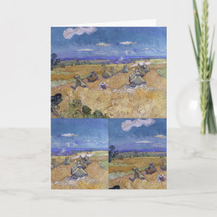 Cartão Campo de Trigo de Van Gogh - Colheita Dourada Arte
