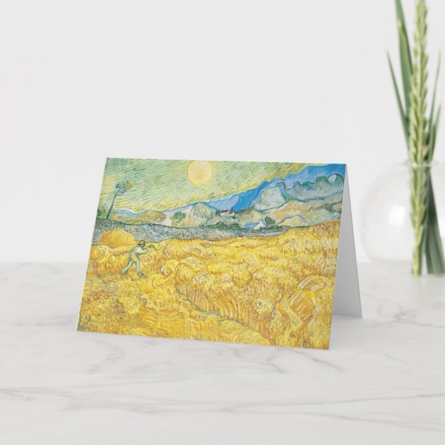 Cartão Campo de trigo | Vincent van Gogh (Frente)