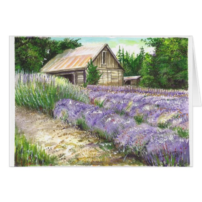 Cartão Campo Lavendor (Frente Horizontal)