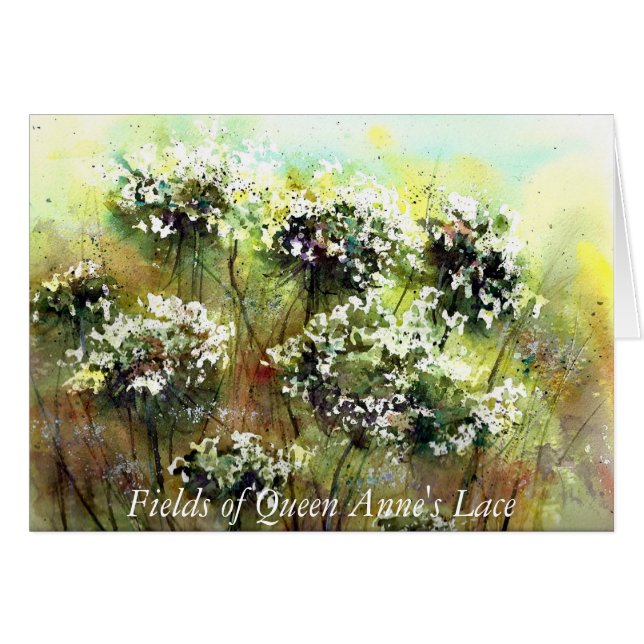 Cartão Campos da rainha Anne… (Frente Horizontal)