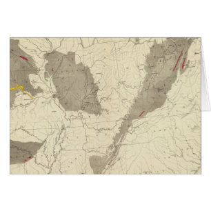 Cartão Campos de carvão dos EUA