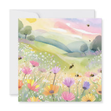 Campos de Flores de Abelhas da Primavera | Naturez
