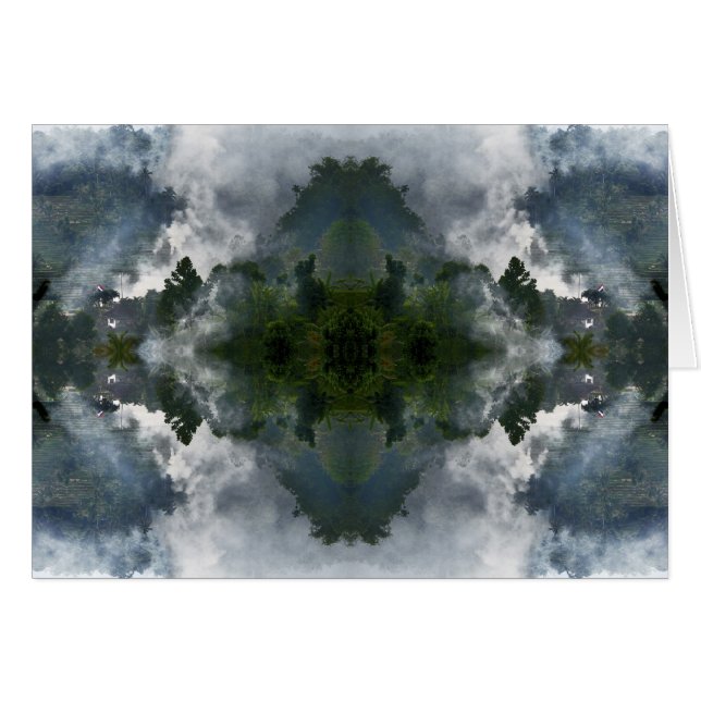 Cartão Campos do arroz de Bali (Frente Horizontal)