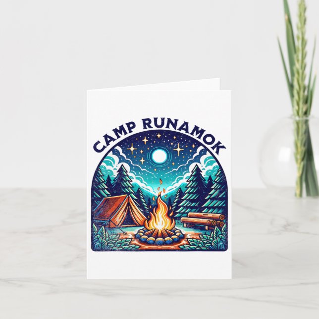 Cartão Camps Runamok Musical Playing Tea Para Jovens Cria (Frente)