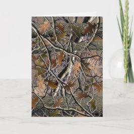 Cartão Camuflado, Aniversários, Eventos, Caça, Obr