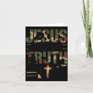 Cartão Camuflagem Cristã Jesus Caminho Verdade Vida Camu