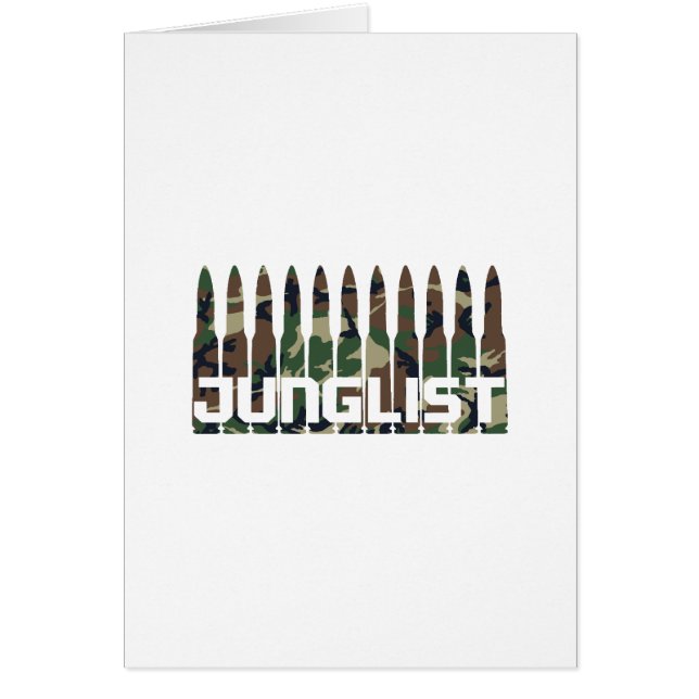 Cartão Camuflagem de Junglist (Frente)