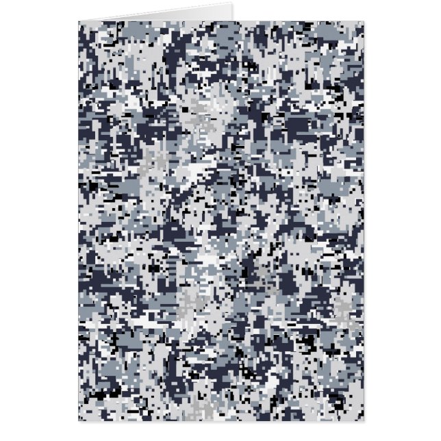 Cartão Camuflagem Digital Silver Style Urbana (Frente)