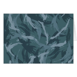 Cartão Camuflagem do marinho