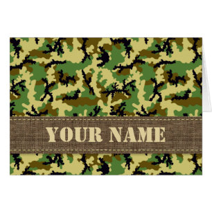 Cartão Camuflagem florestal