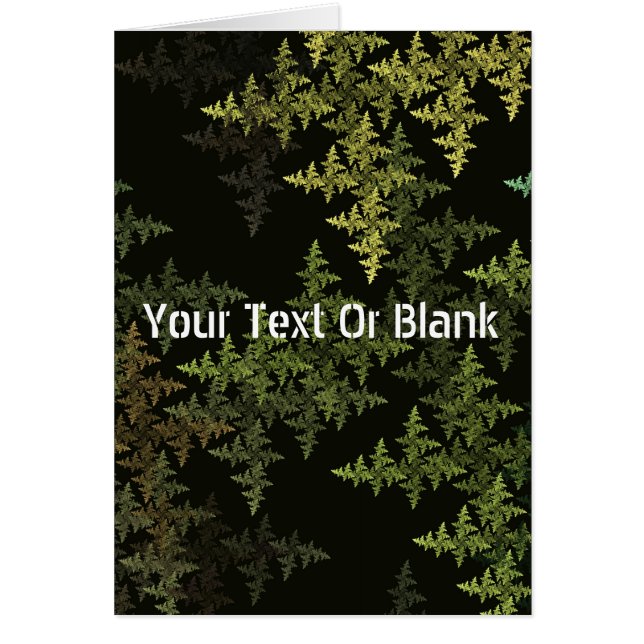 Cartão Camuflagem Fractal (Frente)