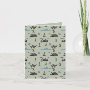 Cartão Camuflagem Militar Verde do Exército Camo