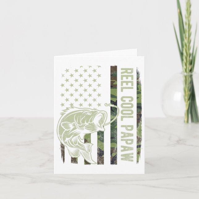 Cartão Camuflagem Papaw Legal da Reel: Pais de Bandeira A (Frente)