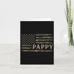Cartão Camuflagem Pappy Camuflagem Bandeira EUA Dia dos P