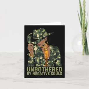 Cartão Camuflagem W, de vaqueira negra ocidental sem incr
