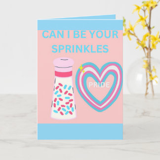 Cartão Can i be your sprinkles