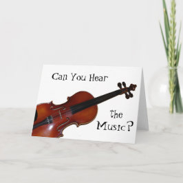 Cartão Can You Hear the Music? - Violin
