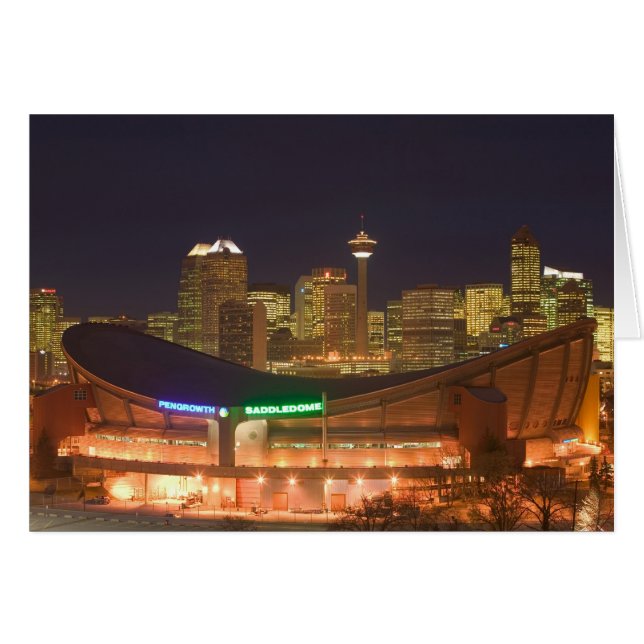 Cartão Canadá, Alberta, Calgary: City Skyline (Frente Horizontal)