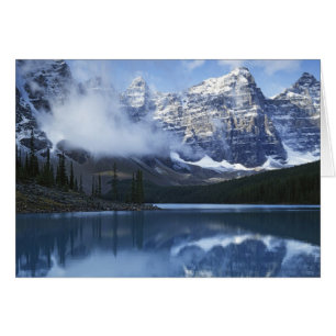 Cartão Canadá, Alberta, Parque Nacional Banff, Lago